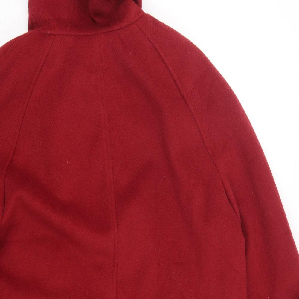 Marks and Spencer Womens Red Overcoat Coat Size 14