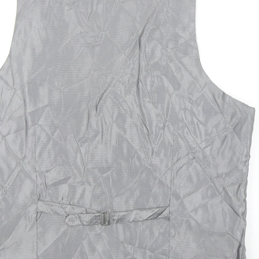 Samuel Slater Mens Blue Wool Jacket Suit Waistcoat