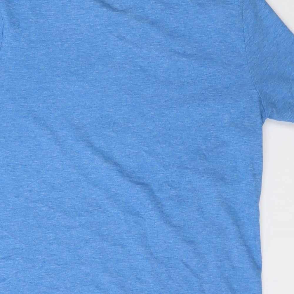 TU Boys Blue Polyester Basic T-Shirt Size 7 Years Round Neck