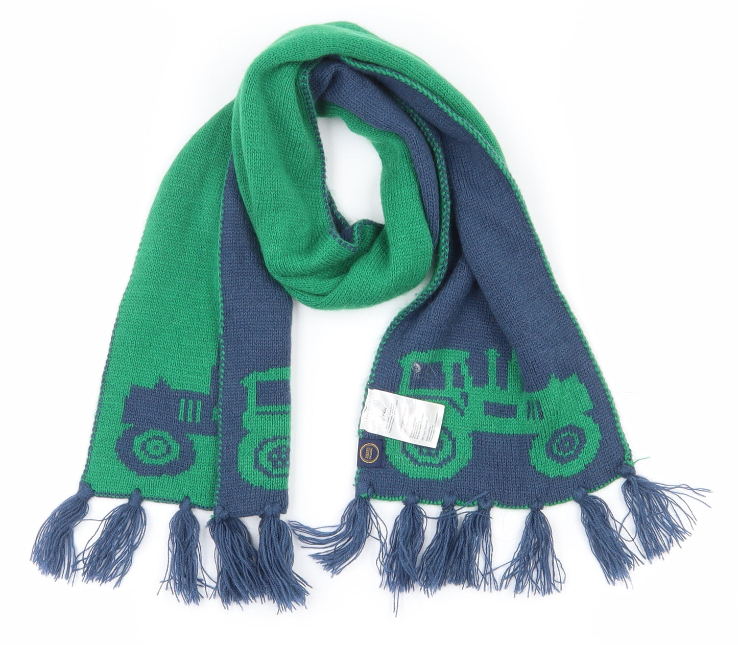 Joules Boys Green Acrylic Scarf One Size
