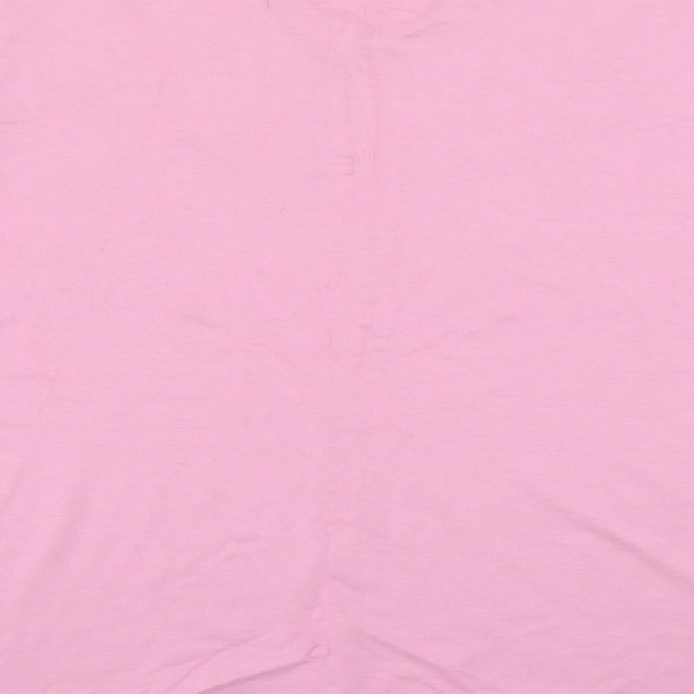 Fashion Formulas Womens Pink Crew Neck Viscose Pullover Jumper Size 18