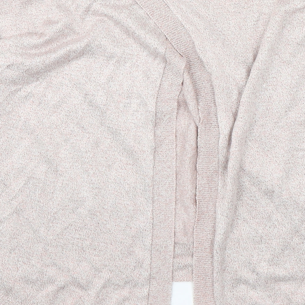 River Island Womens Pink V-Neck Viscose Pullover Jumper Size 6