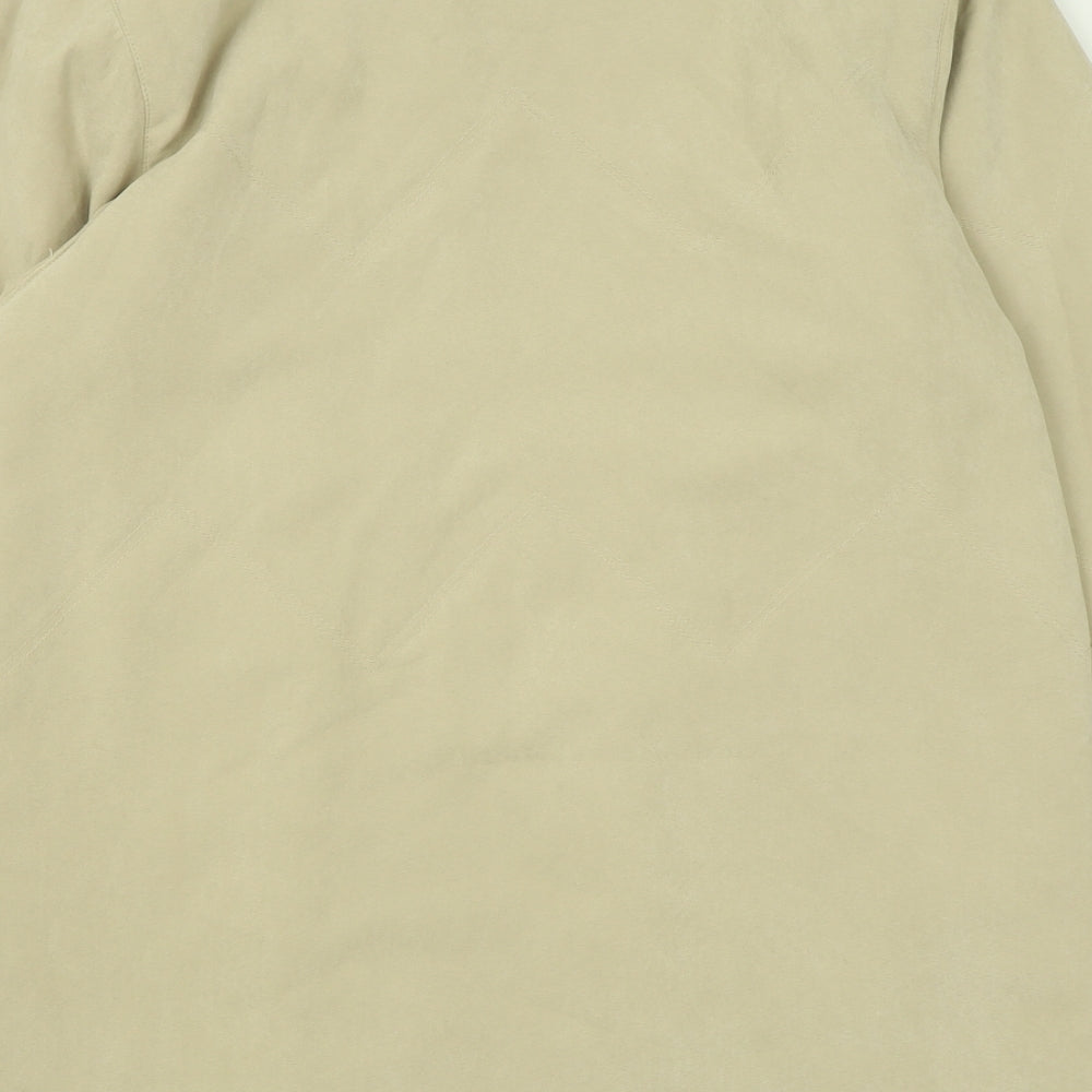 bonmarch Mens Beige Jacket Coat Size S Zip