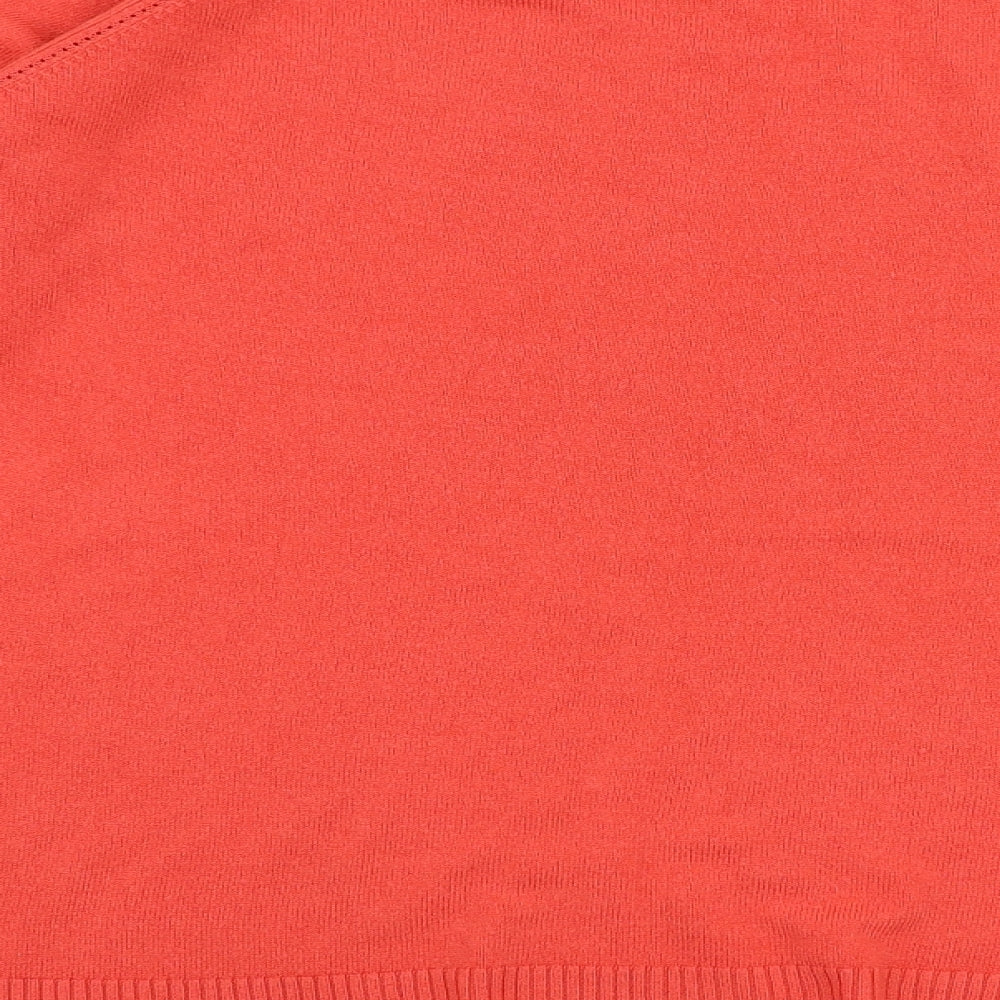 Bonmarche` Womens Pink Round Neck Acrylic Pullover Jumper Size 22