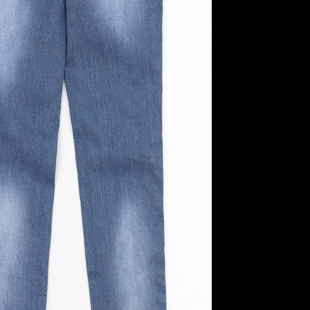 Kdori Womens Blue Cotton Skinny Jeans Size 26 in L30 in Slim Zip