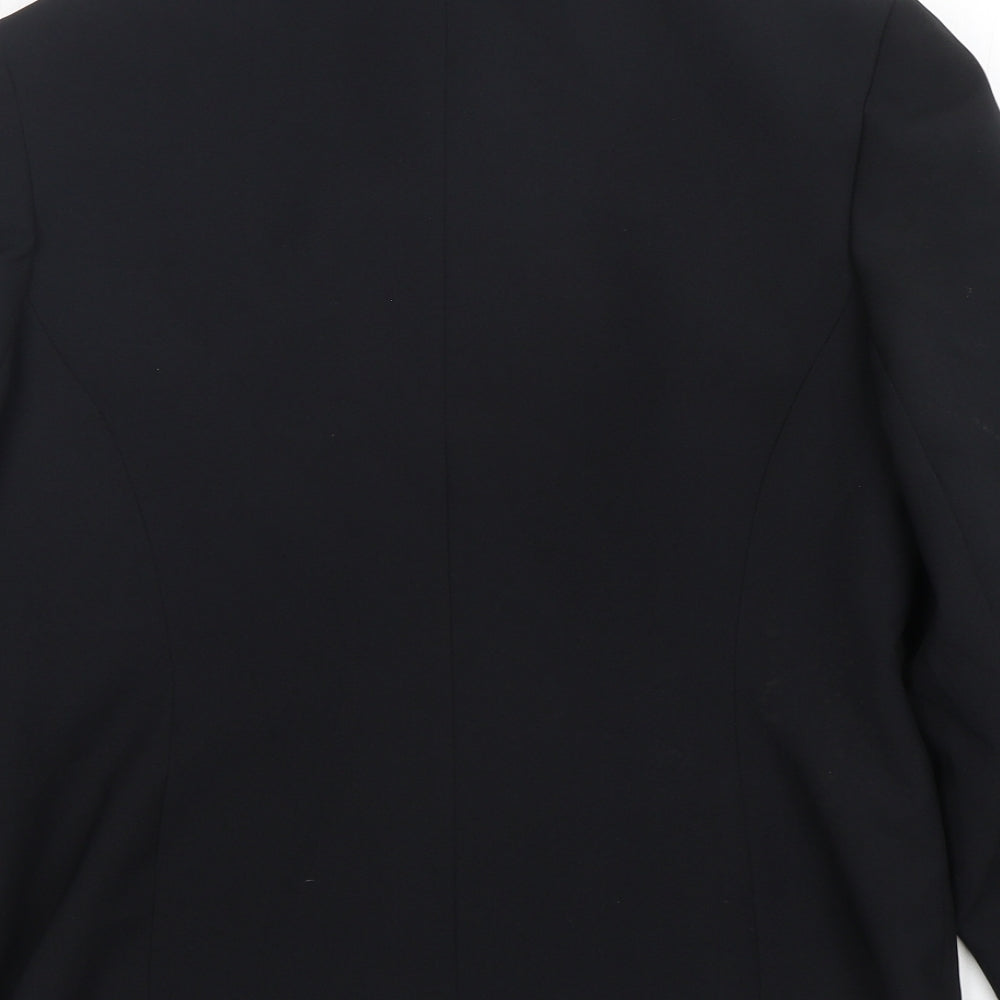 Etam Womens Black Jacket Size 14 Zip