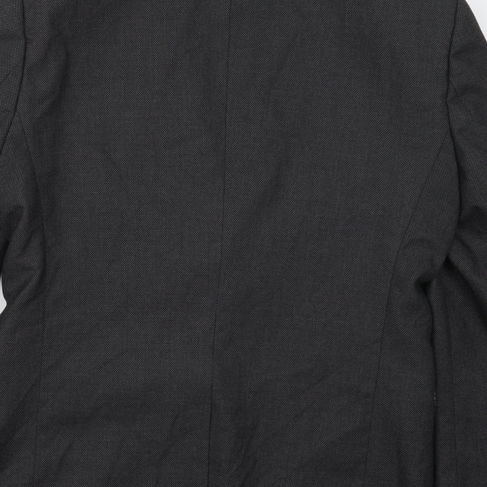 NEXT Mens Grey Polyester Jacket Suit Jacket Size 40