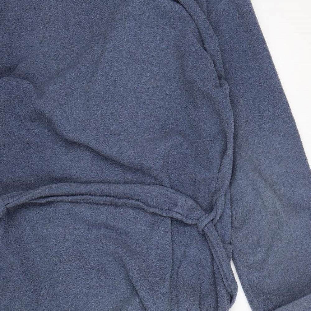 BHS Mens Blue Solid Polyester Gown Size M Tie