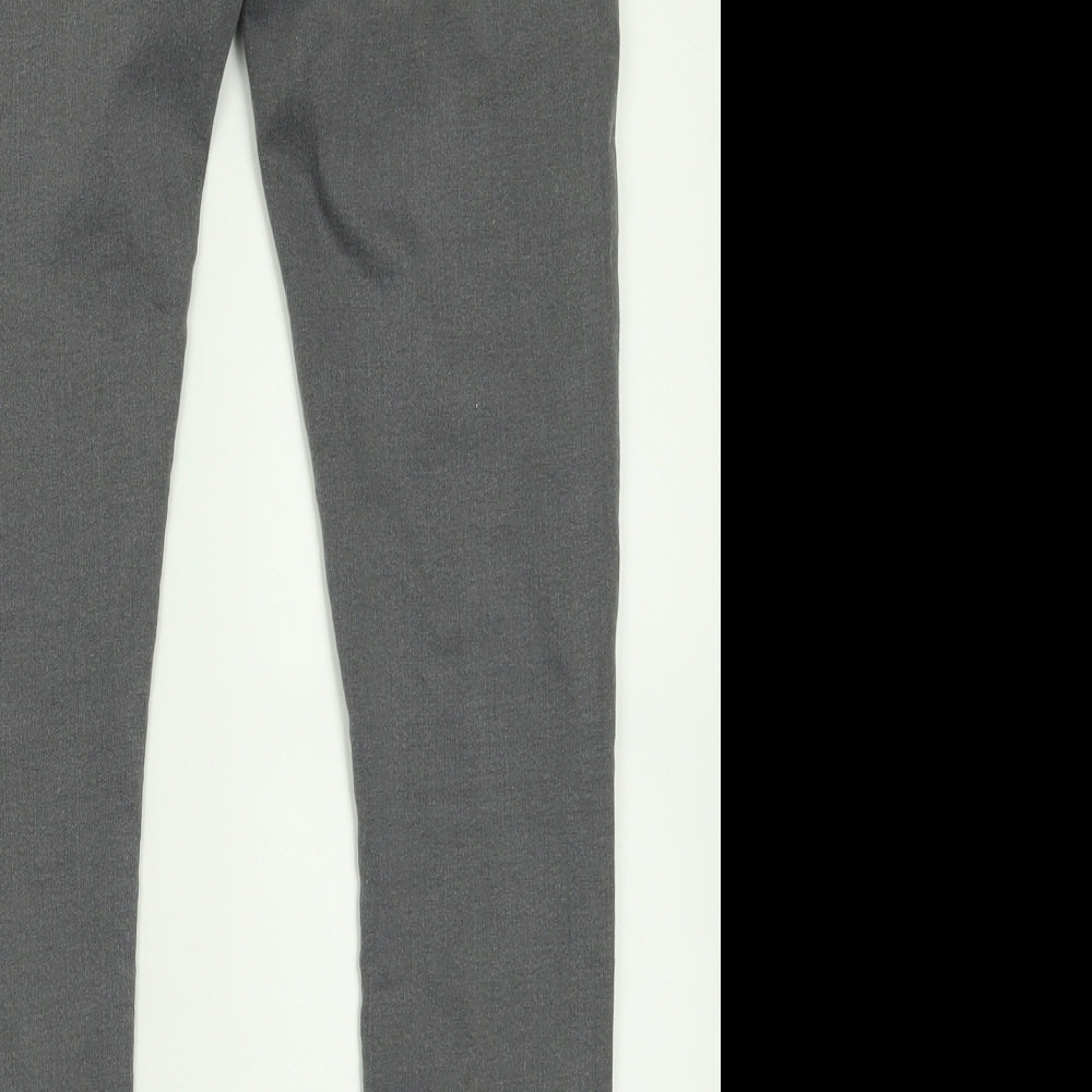Topshop Womens Green Cotton Skinny Jeans Size 30 in L30 in Regular Button