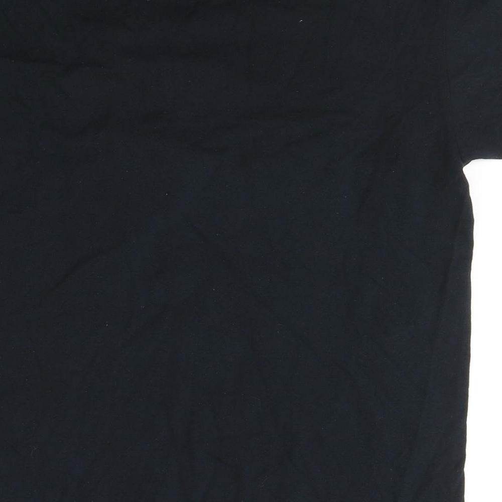 Gildan Mens Black Cotton T-Shirt Size M Round Neck - James Sawyer Ford