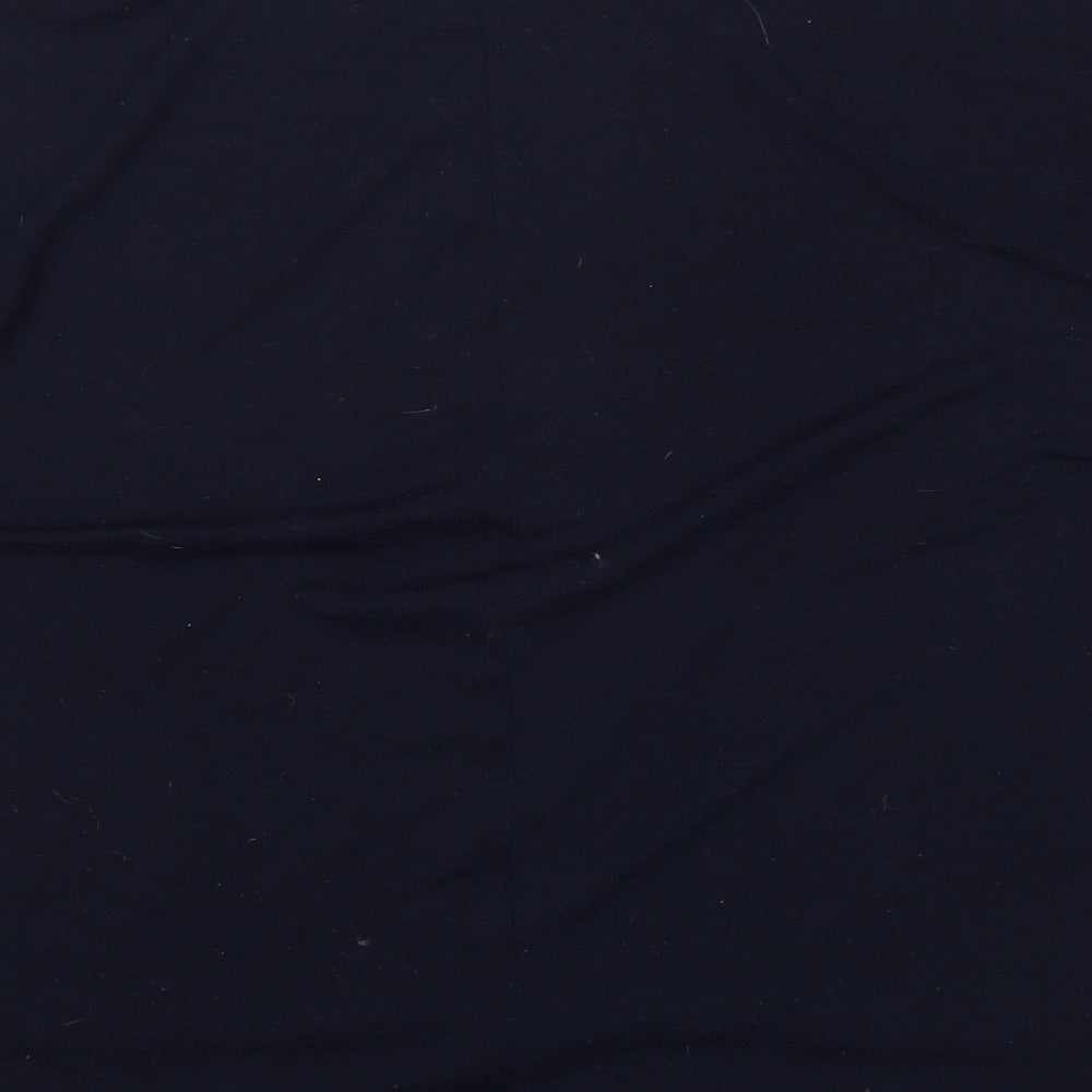 Bella and Blue Womens Blue Round Neck Polyester Pullover Jumper One Size