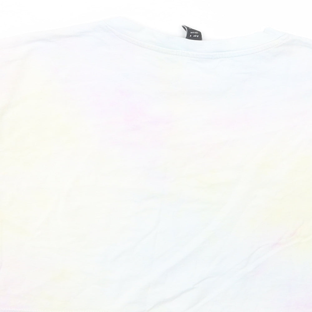 New Look Girls Multicoloured Cotton Pullover T-Shirt Size 9 Years Crew Neck Pullover - Sorry Not Sorry