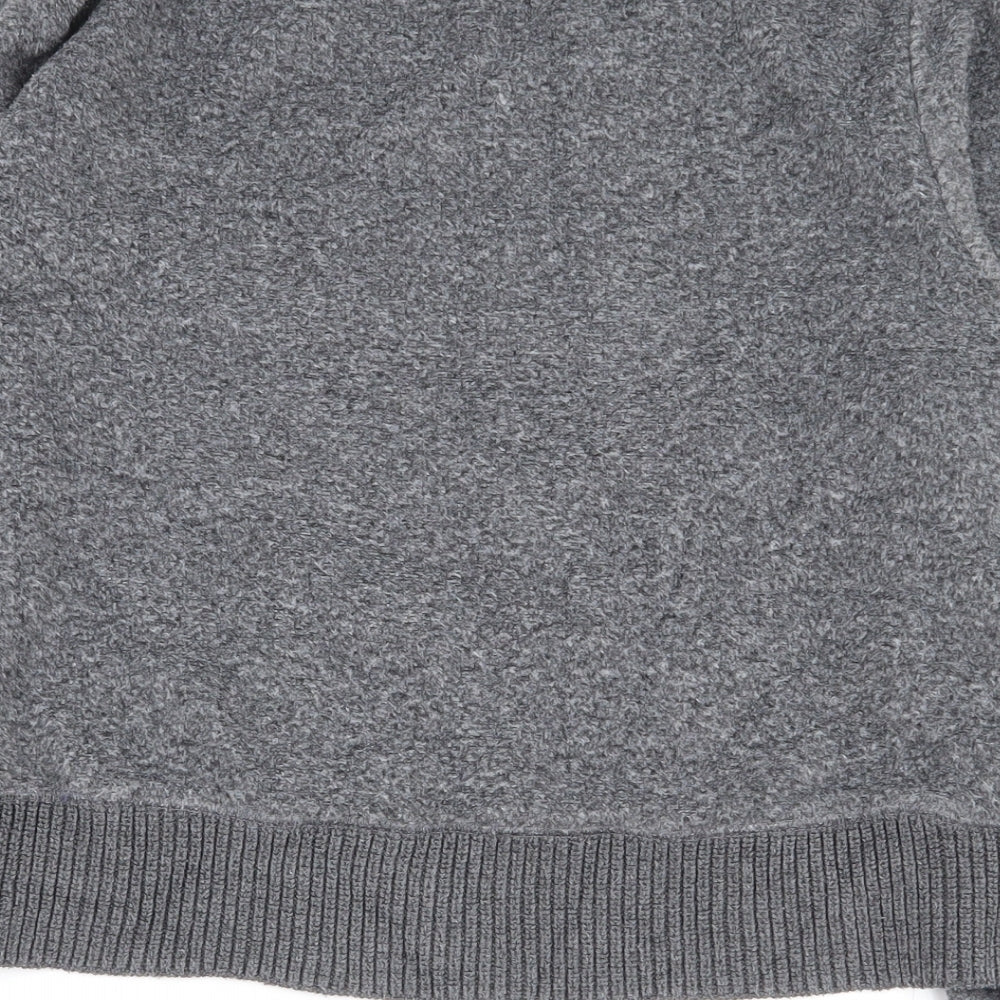 Zara Womens Grey Roll Neck Acrylic Pullover Jumper Size S