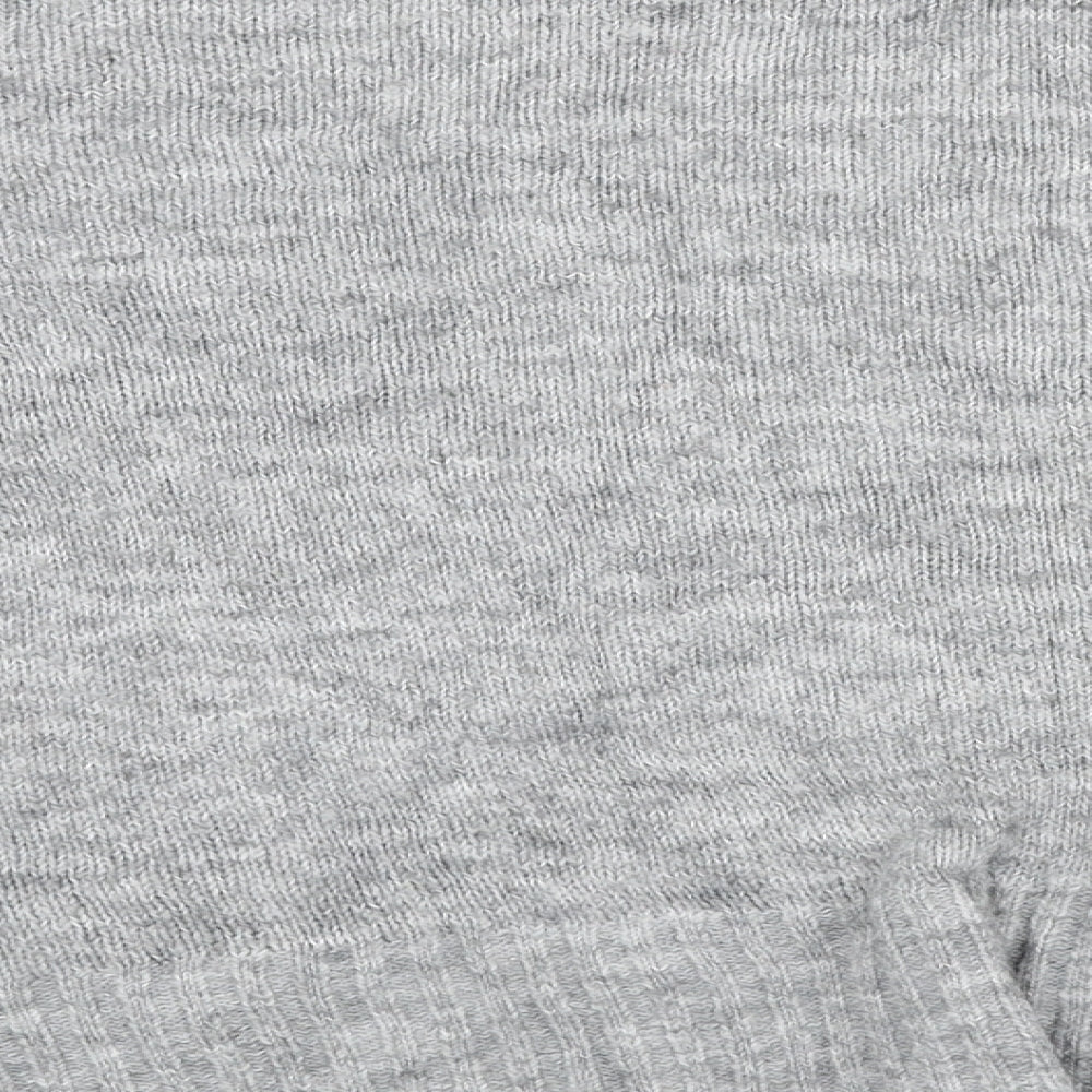 Lefties Womens Grey Round Neck Polyester Pullover Jumper Size S