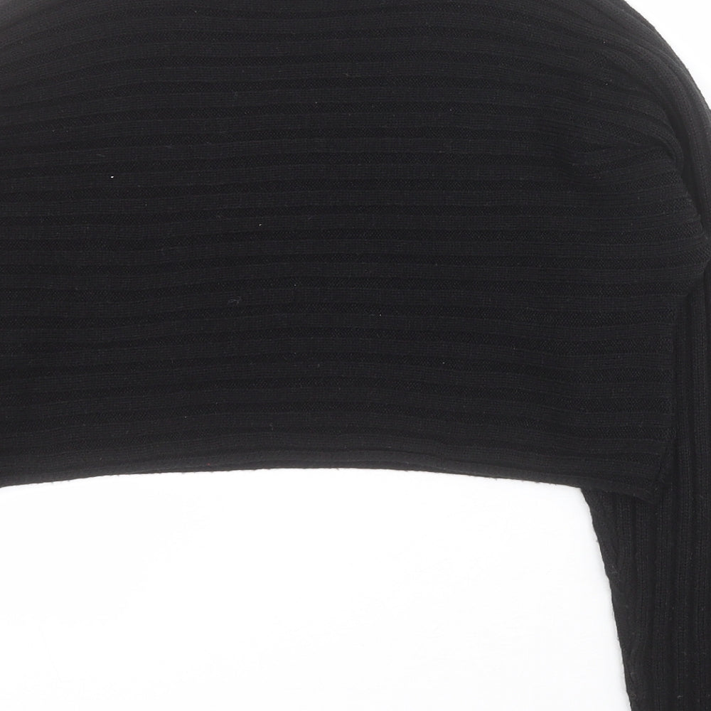 New Look Girls Black Mock Neck Acrylic Pullover Jumper Size 10-11 Years Pullover - Cropped