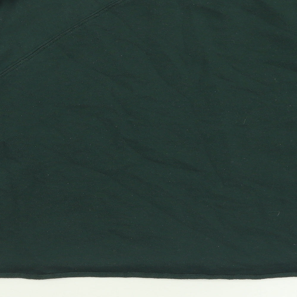 H&M Womens Green Cotton Pullover Sweatshirt Size M Pullover - Cropped