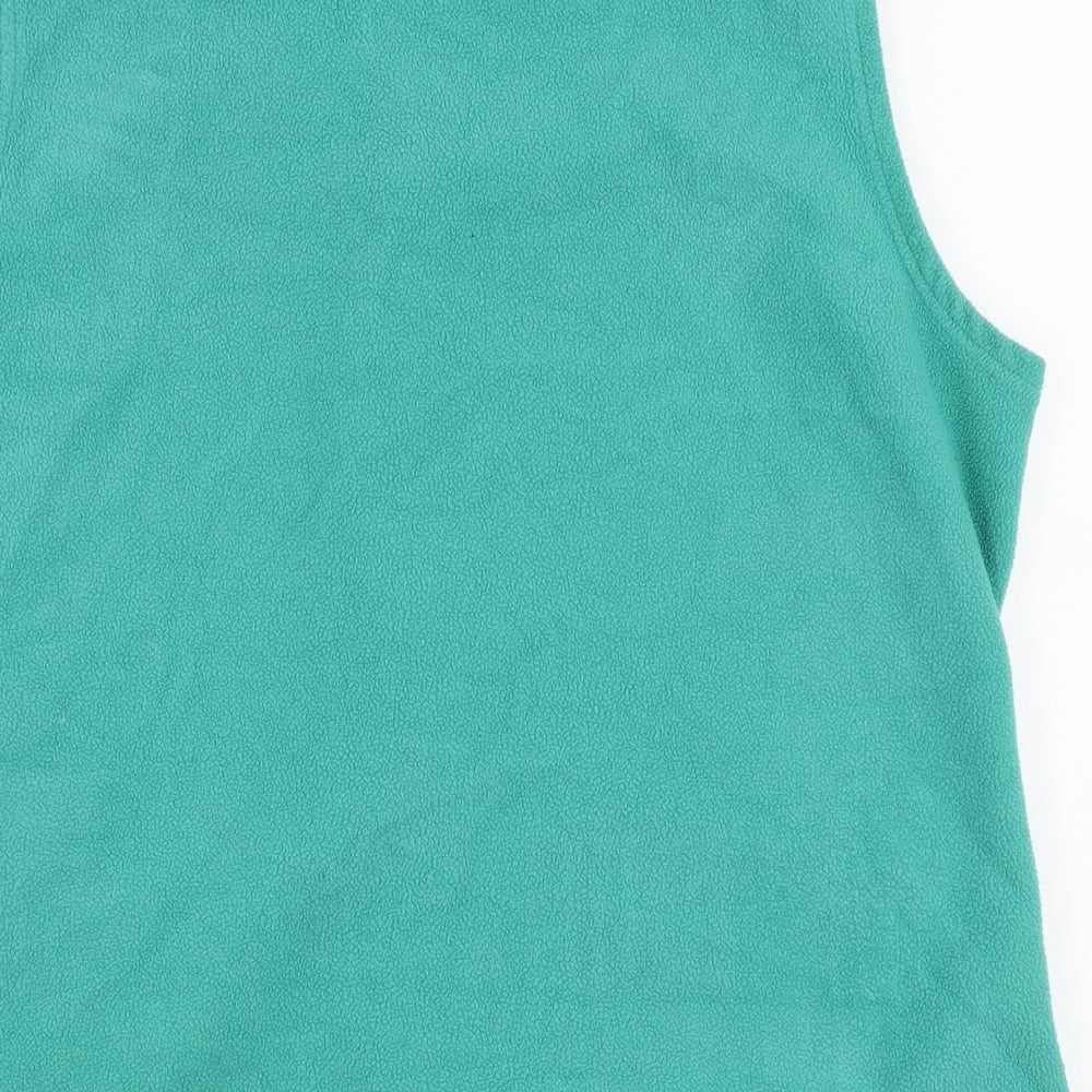 Edinburgh Woolen Mill Womens Green Gilet Jacket Size L Zip