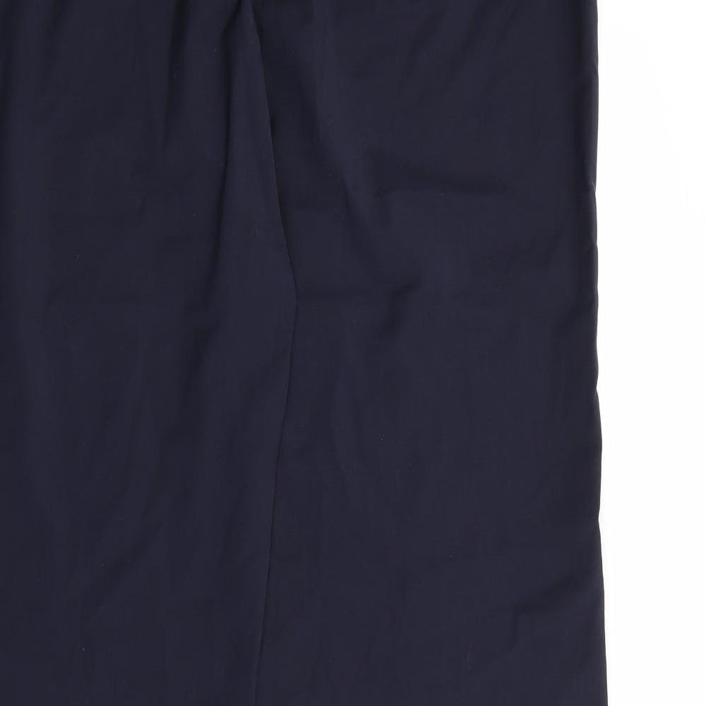 Brook Taverner Womens Black Polyester Trousers Size 18 L29 in Regular