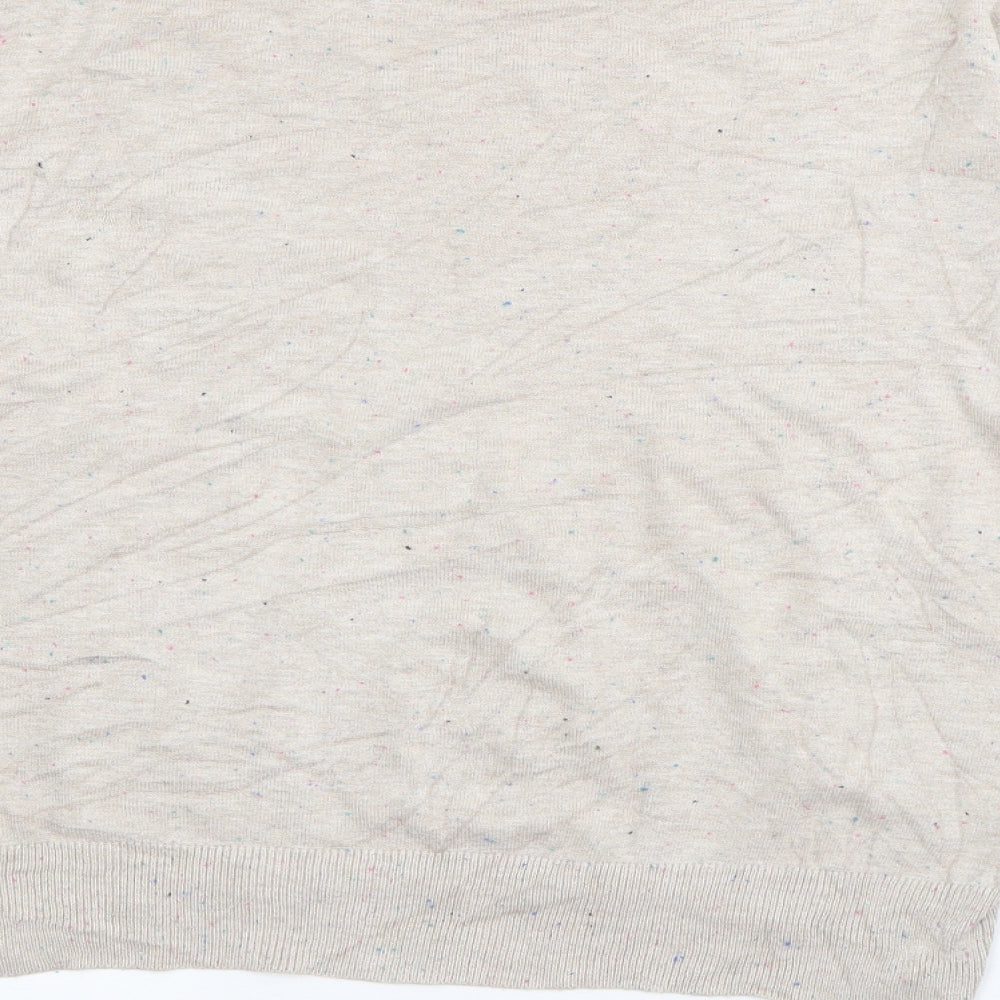 H&M Womens Grey Crew Neck Acrylic Pullover Jumper Size S