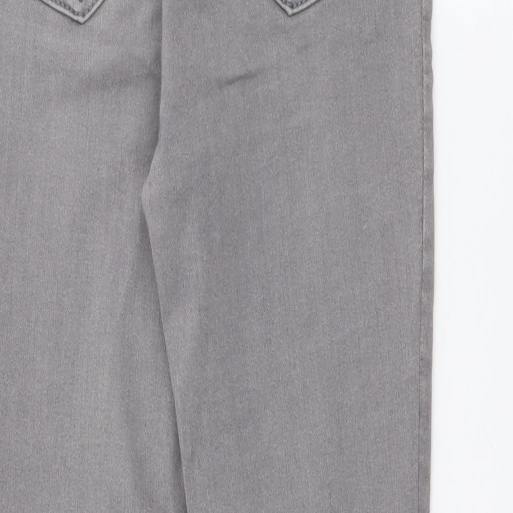 New Look Womens Grey Cotton Skinny Jeans Size 10 L27 in Regular
