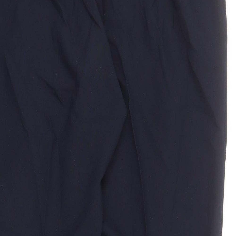 Slimma Womens Blue Cotton Carrot Trousers Size 20 L30 in Regular