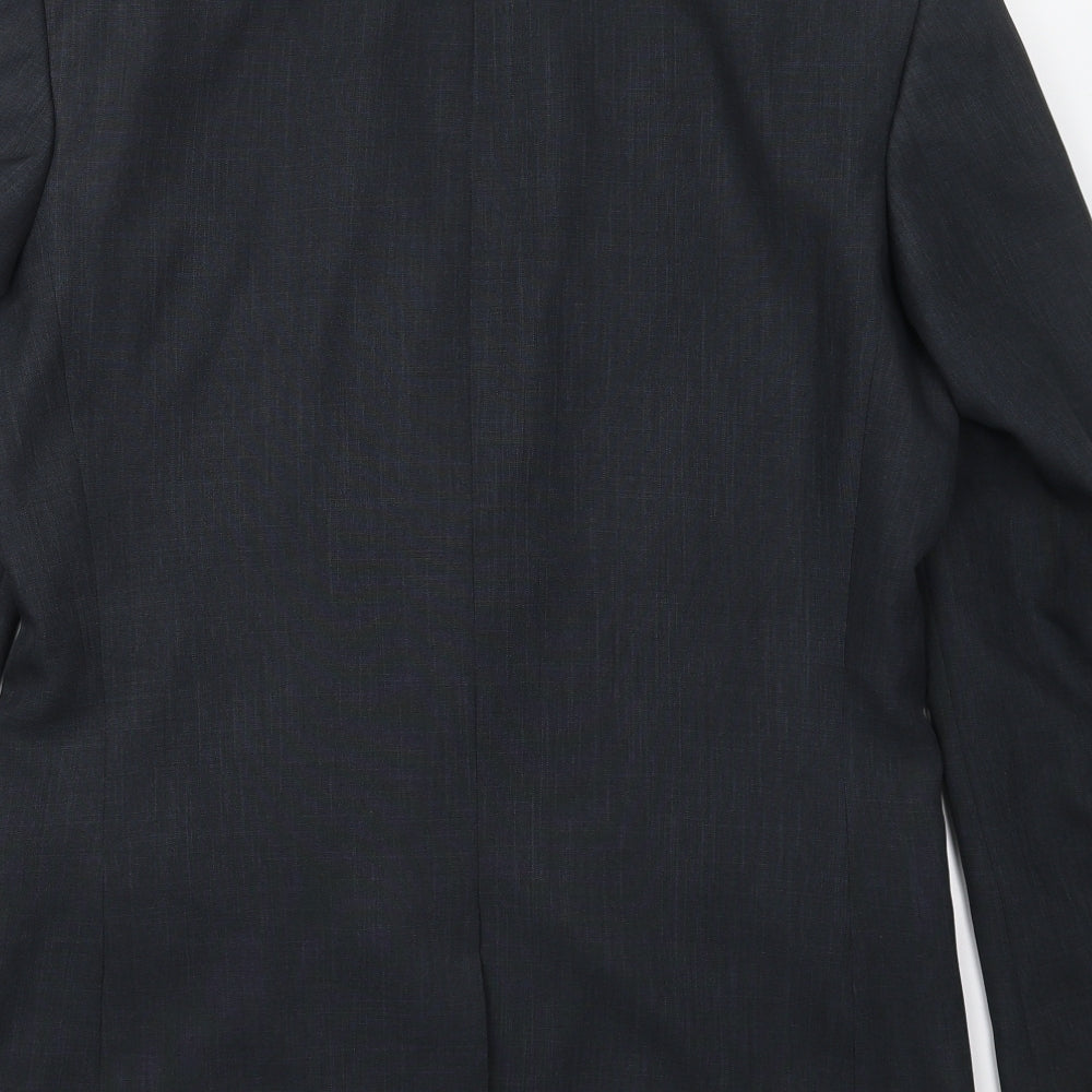 Taylor & Wright Mens Blue Polyester Jacket Suit Jacket Size 38