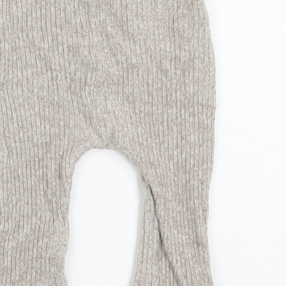 George Girls Beige Viscose Capri Trousers Size 3-6 Months Tie