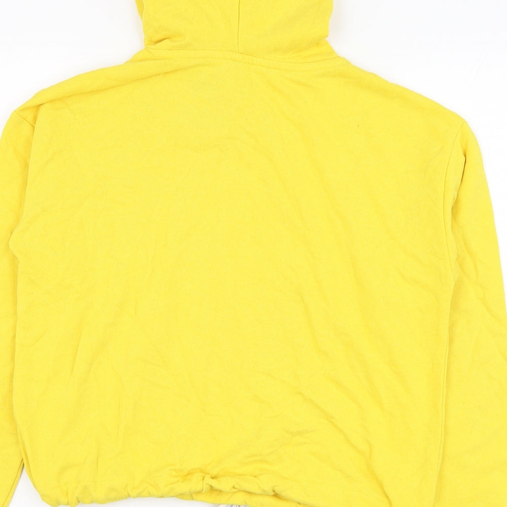 H&M Girls Yellow Cotton Pullover Hoodie Size 10-11 Years Pullover - Denver Colorado