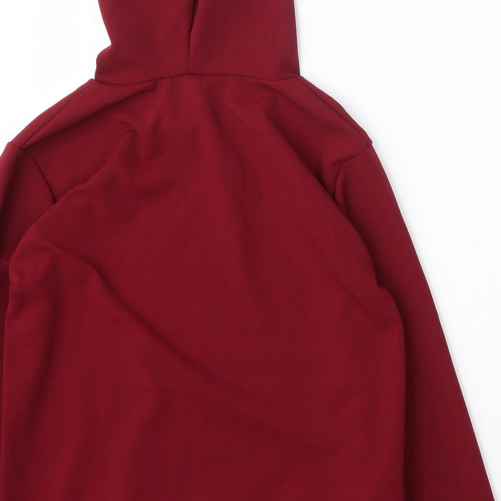 A2Z 4 Kids Girls Red Polyester Pullover Hoodie Size 13 Years - Vogue