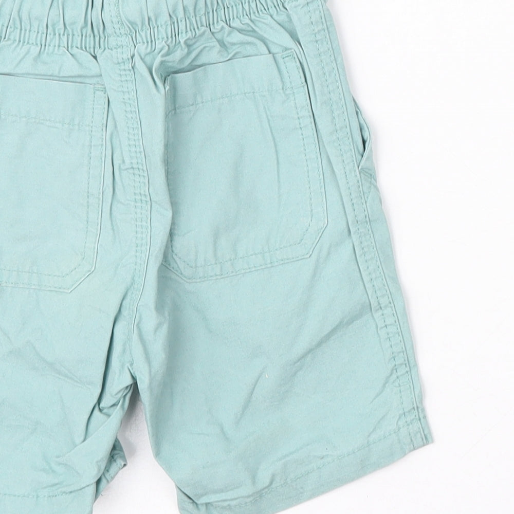 Dunnes Stores Boys Green Cotton Cropped Trousers Size 12-18 Months Tie