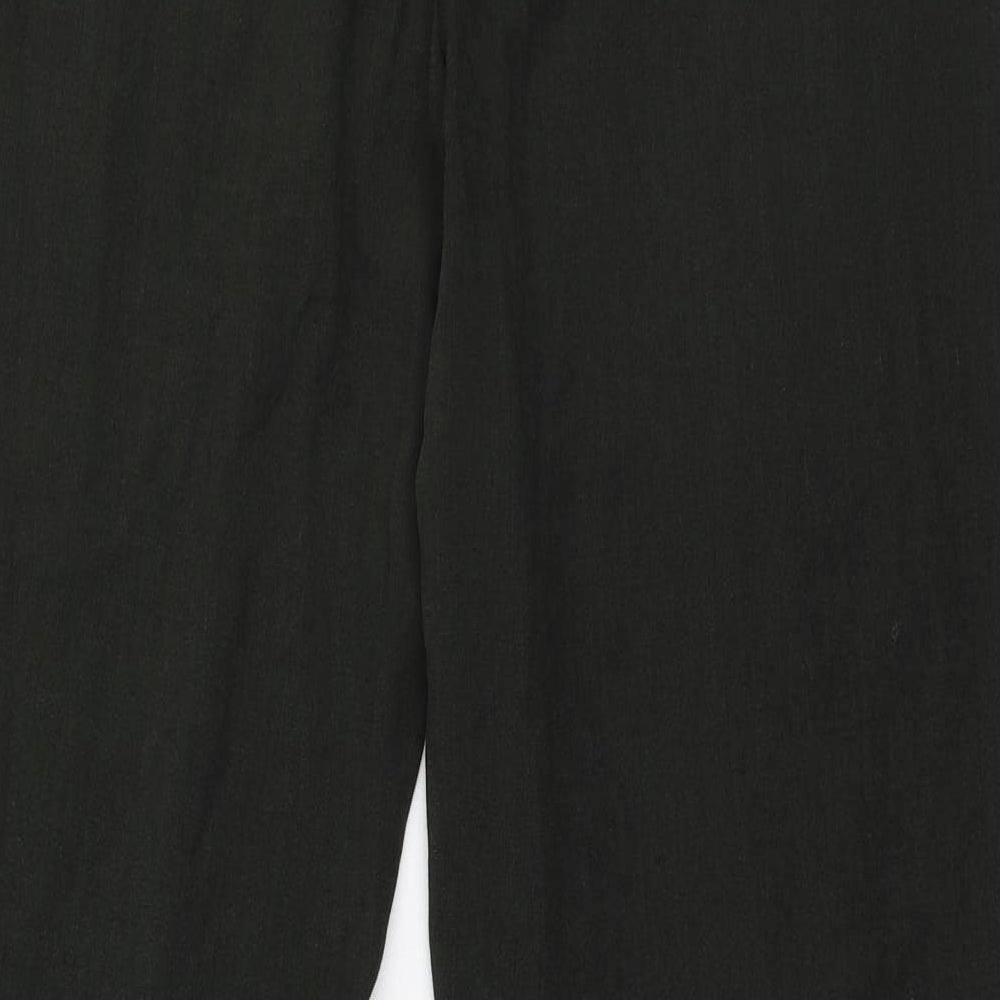 NEXT Womens Green Polyester Trousers Size 14 L30 in Regular Zip
