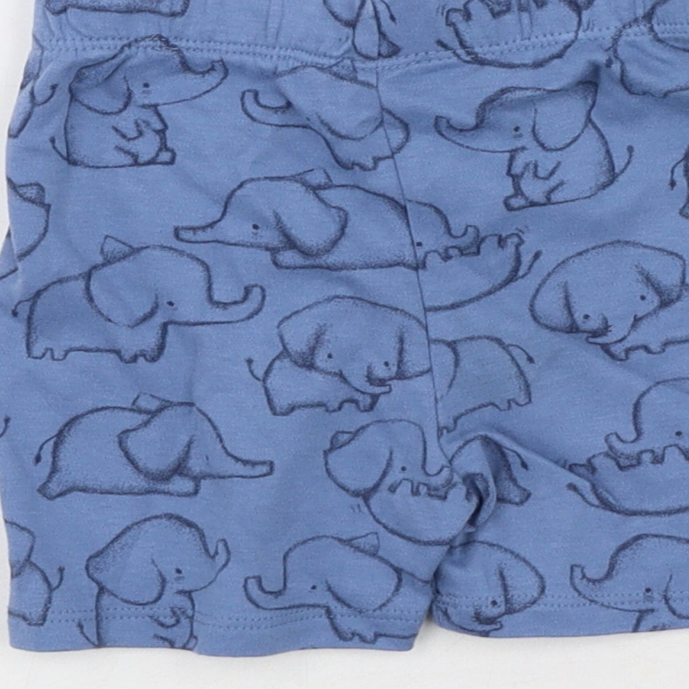 George Boys Blue Polyester Sweatpants Leggings Size 12-18 Months Pullover - Elephants