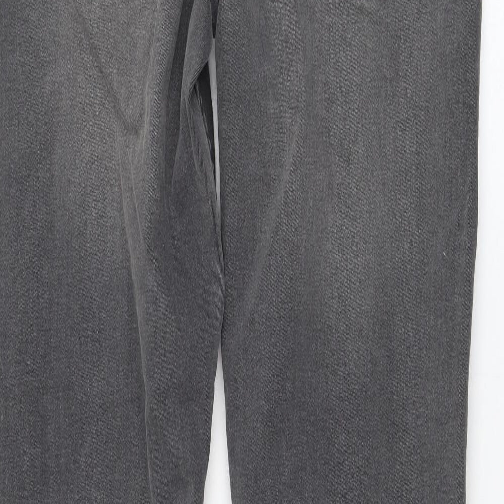 Primark Mens Grey Cotton Skinny Jeans Size 28 in L32 in Regular Zip