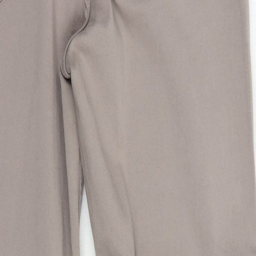Marks and Spencer Womens Grey Cotton Skinny Jeans Size 12 L30 in Regular Button