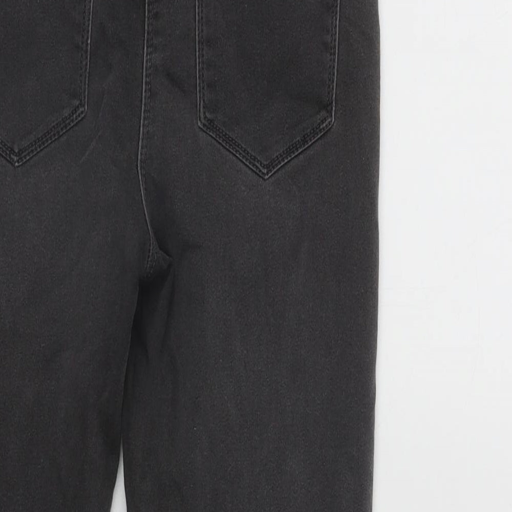 Matalan Girls Grey Cotton Skinny Jeans Size 10 Years L20 in Regular Zip