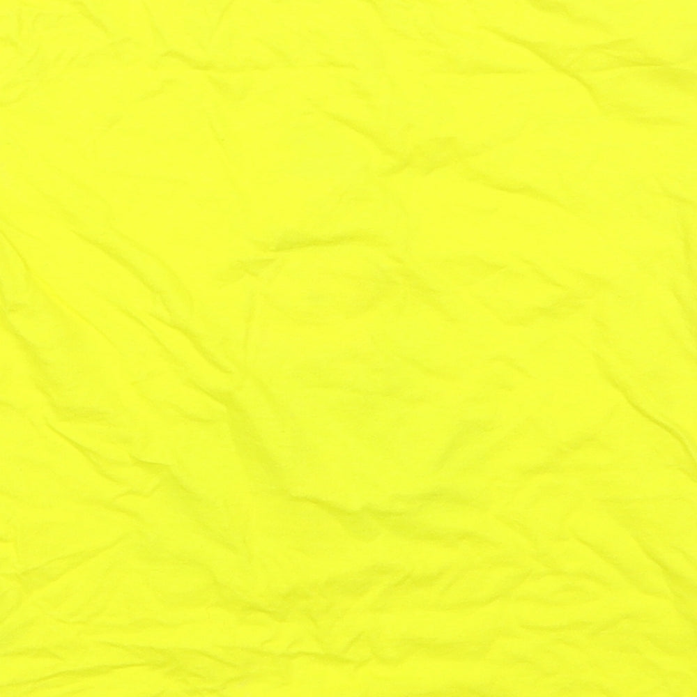 Dunnes Stores Boys Yellow 100% Cotton Basic T-Shirt Size 3-4 Years Round Neck Pullover