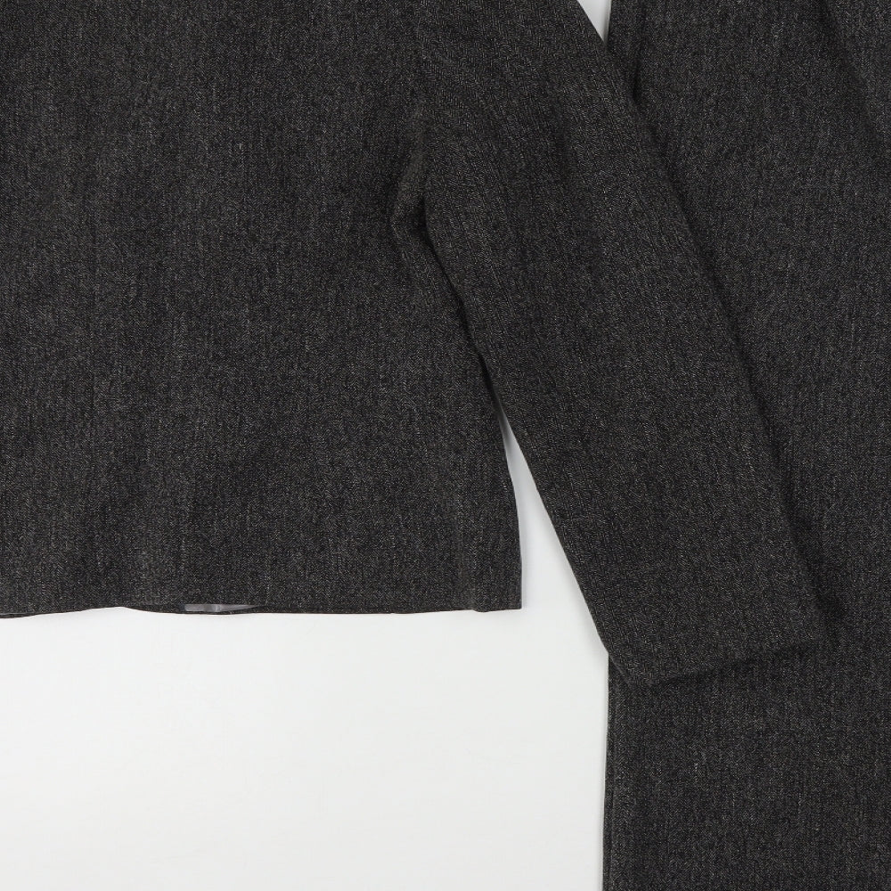 F&F Womens Grey Polyester Trouser Suit Suit Size 14 L31 in