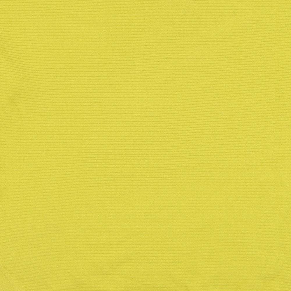Principles Womens Yellow Round Neck Acrylic Pullover Jumper Size 14