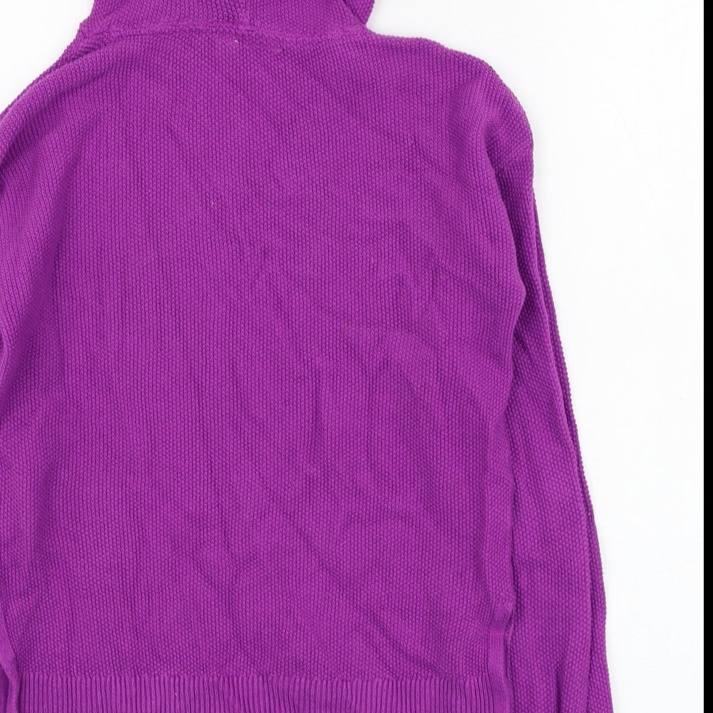 Gap Girls Purple Cotton Pullover Hoodie Size M Pullover
