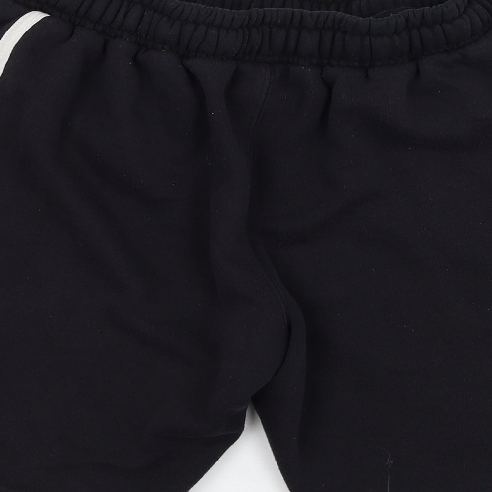 Tapout Mens Black Polyester Sweat Shorts Size S L9 in Regular