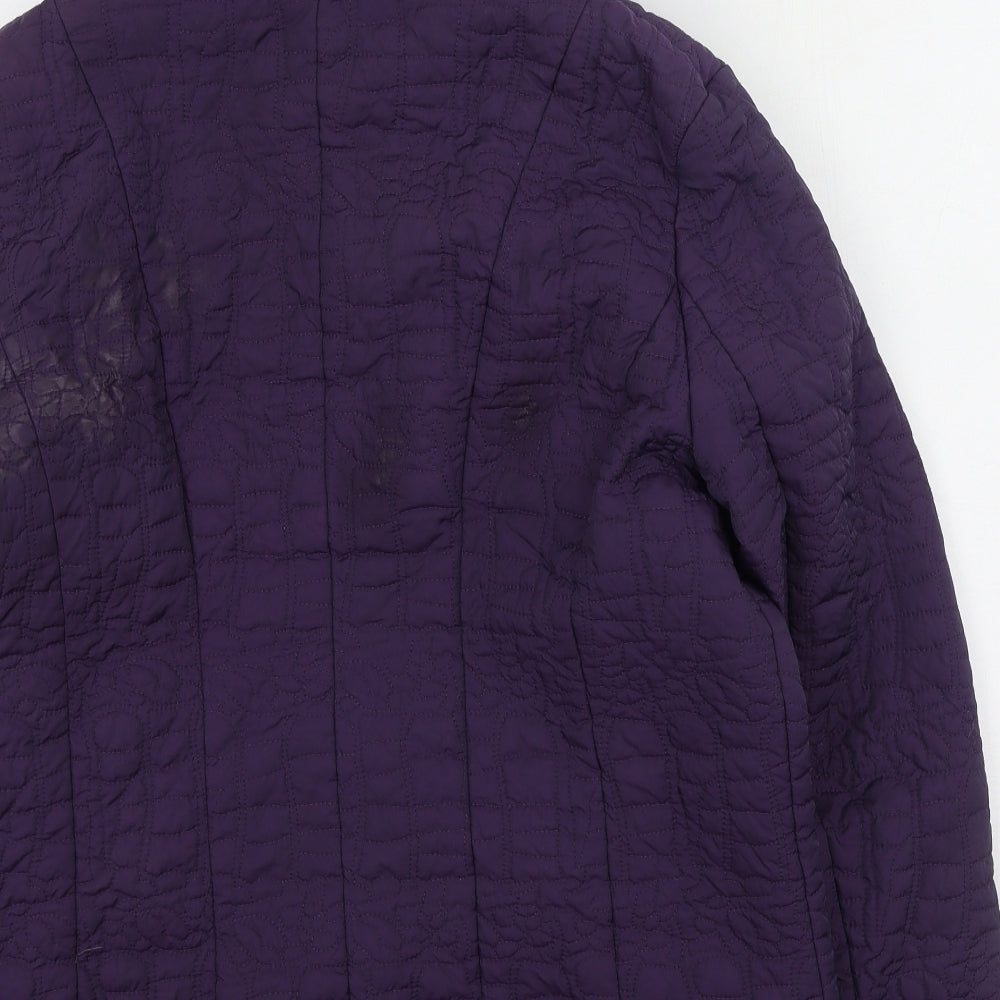 First Avenue Womens Purple Anorak Coat Size 16 - Mark on back