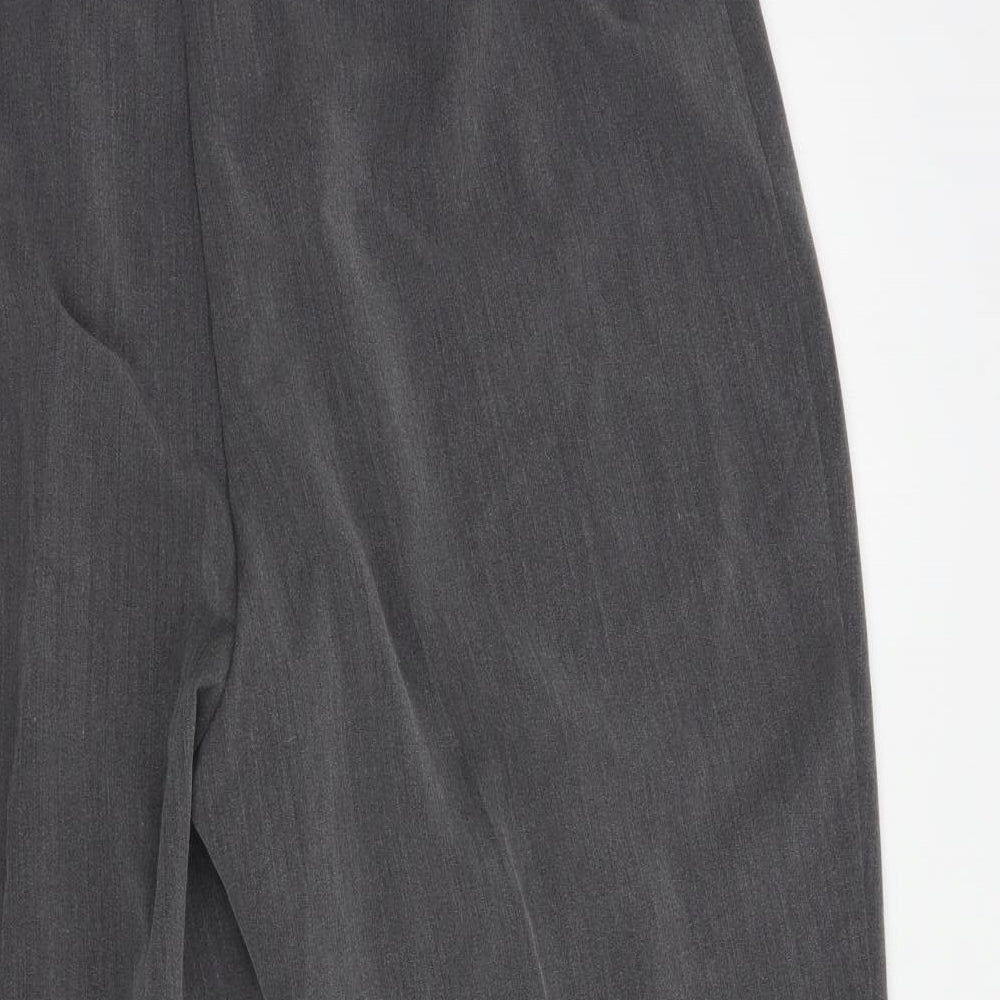 Sarah Hamilton Womens Grey Polyester Dress Pants Trousers Size 22 L26 in Regular