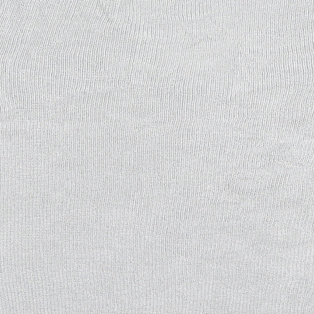Marks and Spencer Womens Grey Viscose Basic T-Shirt Size 10 V-Neck