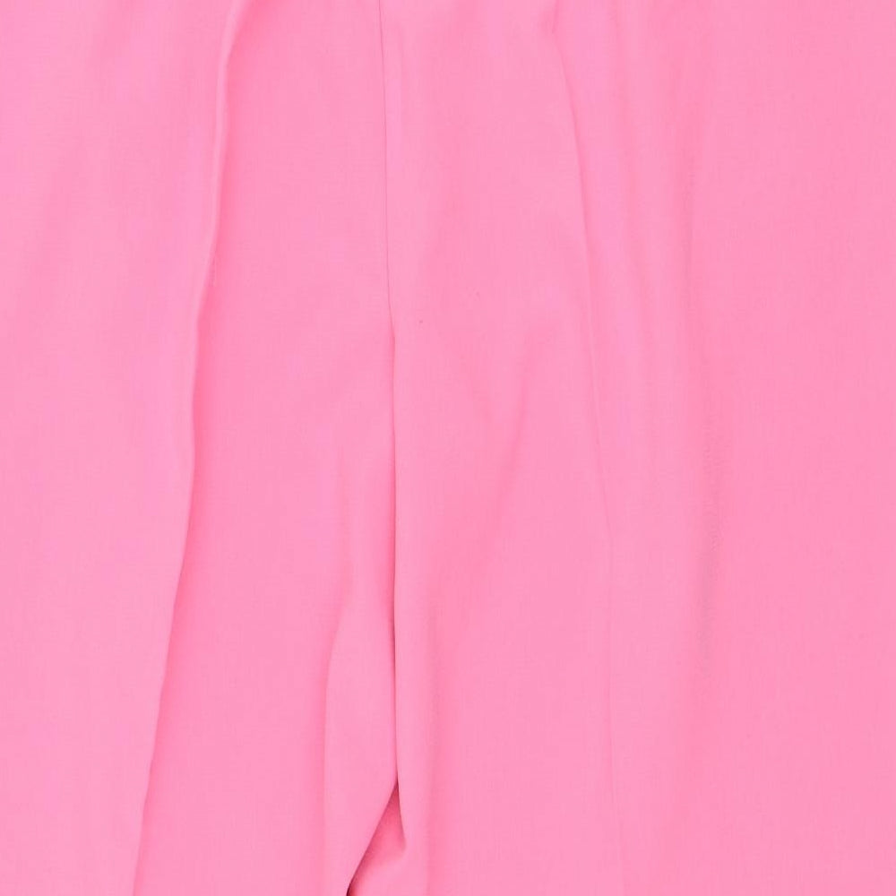 NEXT Womens Pink Polyester Carrot Trousers Size 29 L26 in Regular Zip