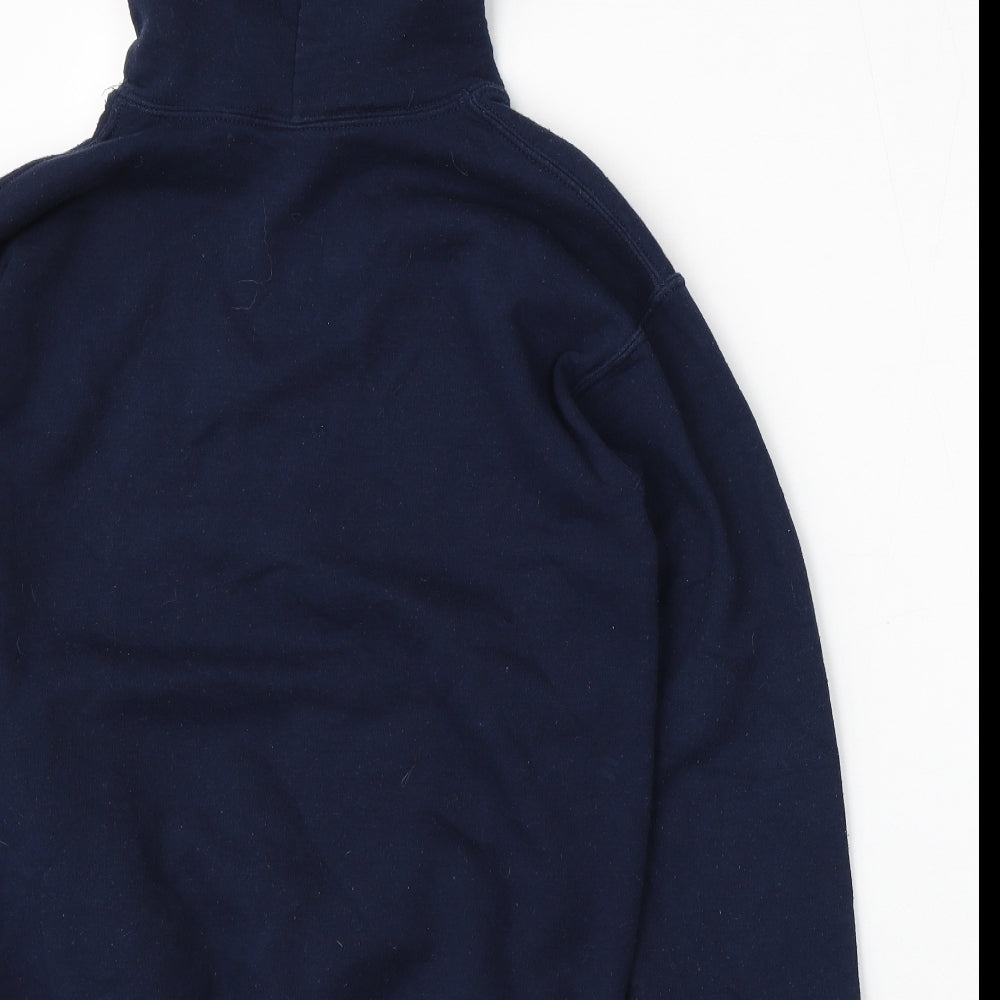 Gildan Boys Blue Cotton Pullover Hoodie Size L - Friends