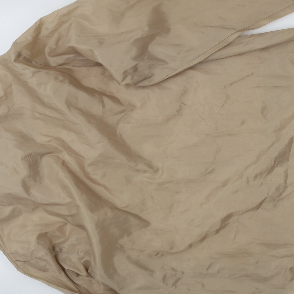 Rainy Days Womens Beige Rain Coat Coat Size M Zip