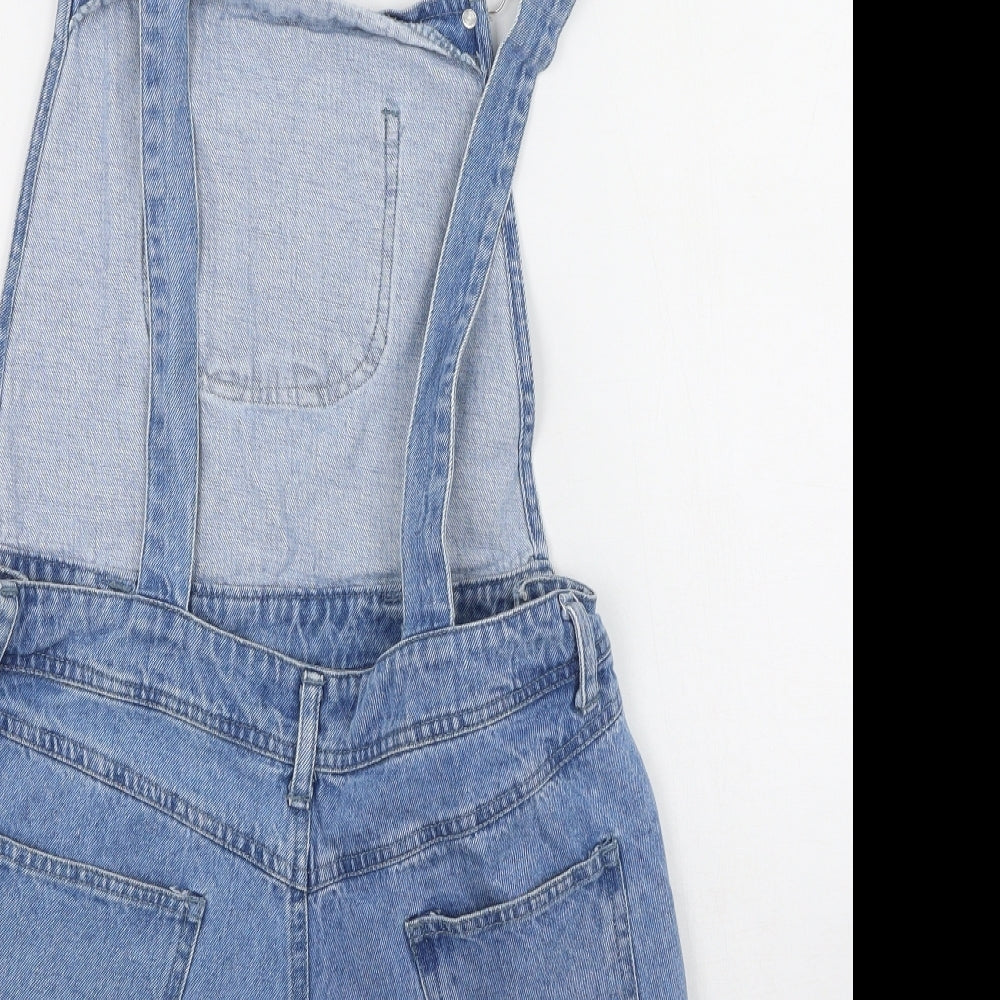 Missguided Girls Blue Polyester Dungaree One-Piece
