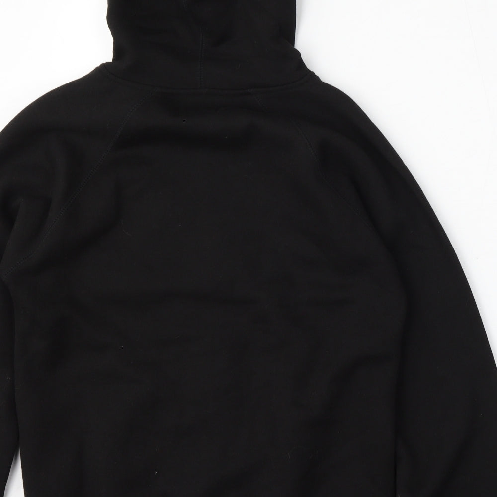 Valesi Army Mens Black Cotton Full Zip Hoodie Size S