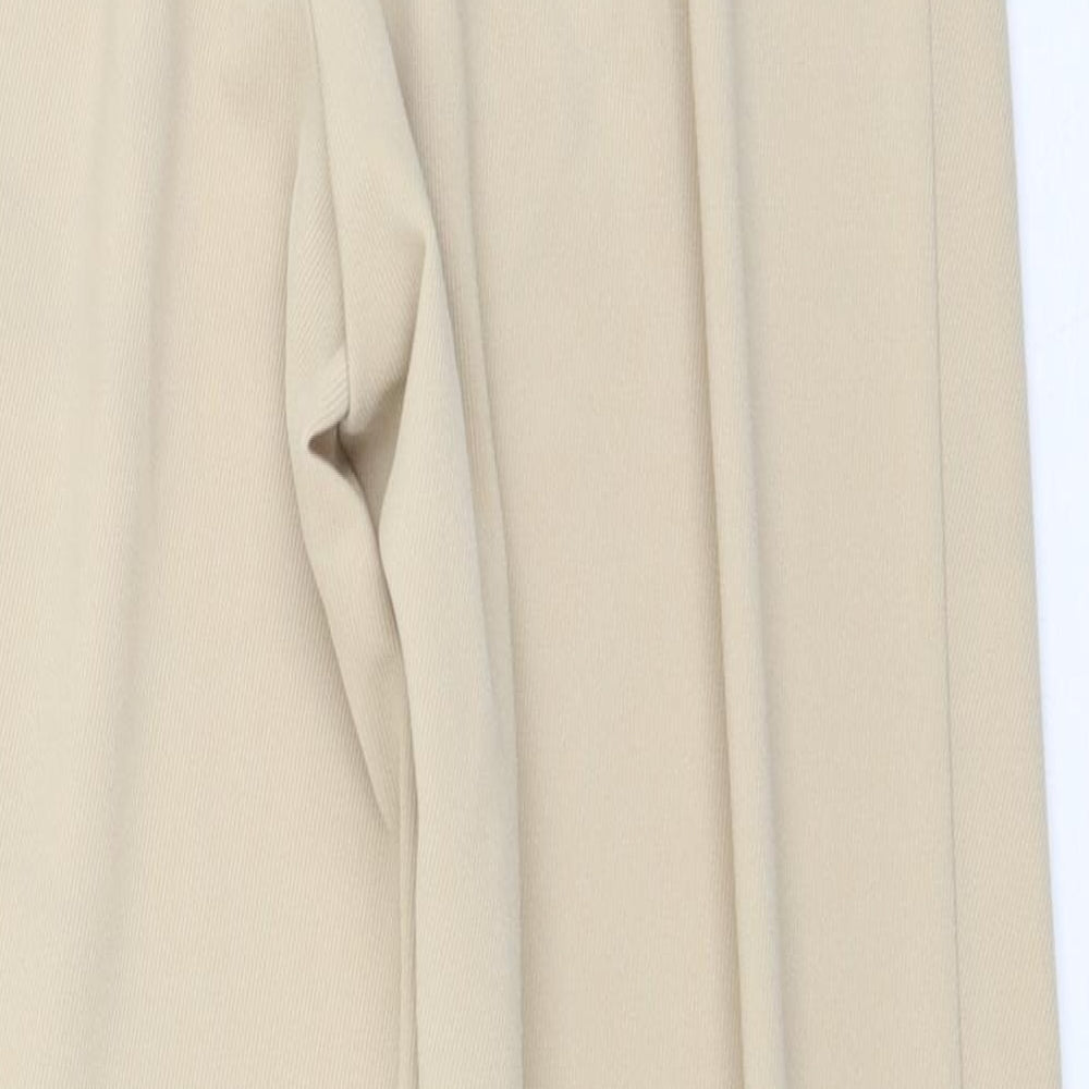 H&M Womens Beige Cotton Trousers Size 42 L27 in Regular