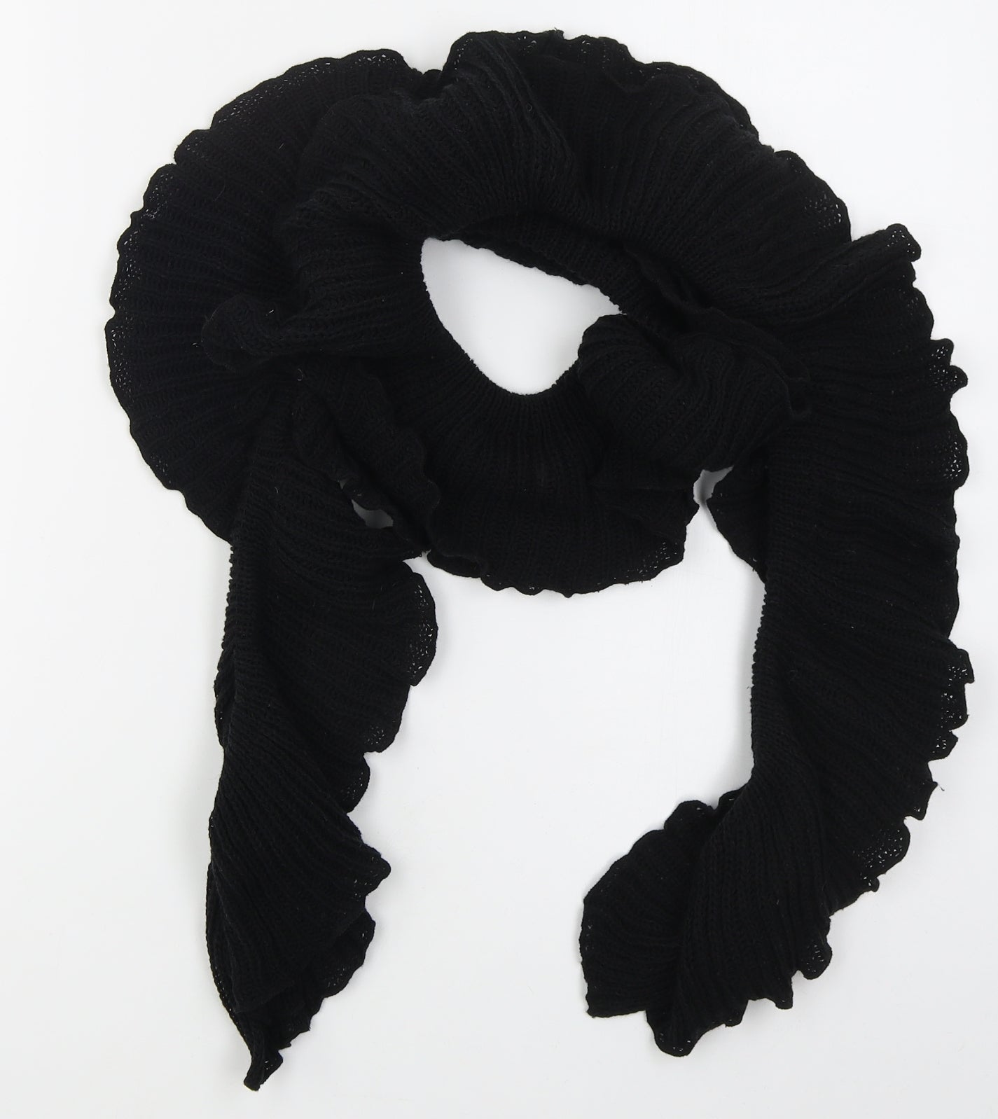 BHS Womens Black Acrylic Scarf